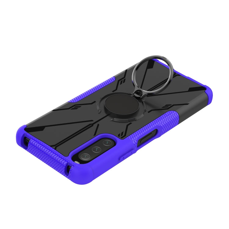 For Sony Xperia 10 IV Armor Bear Shockproof PC + TPU Phone Case with Ring