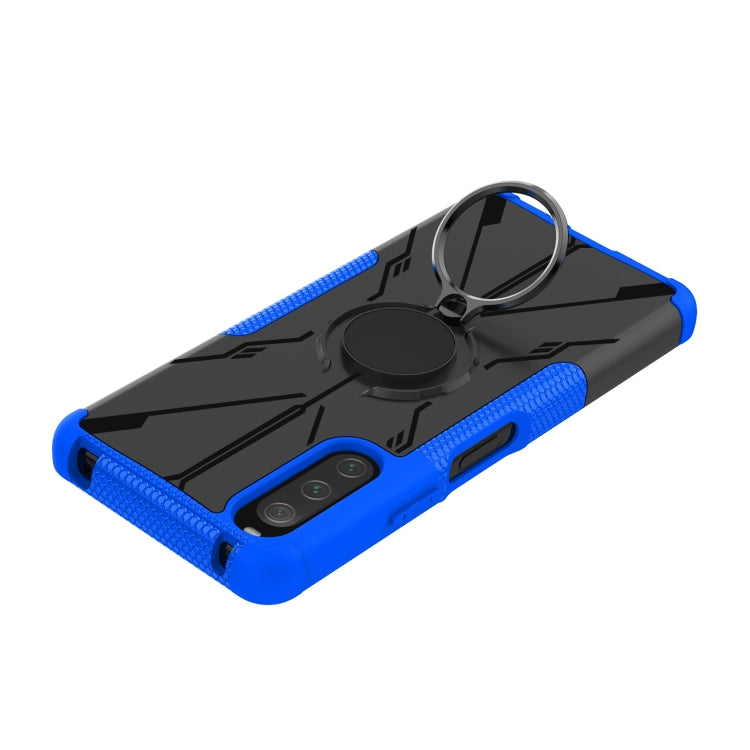 For Sony Xperia 10 IV Armor Bear Shockproof PC + TPU Phone Case with Ring