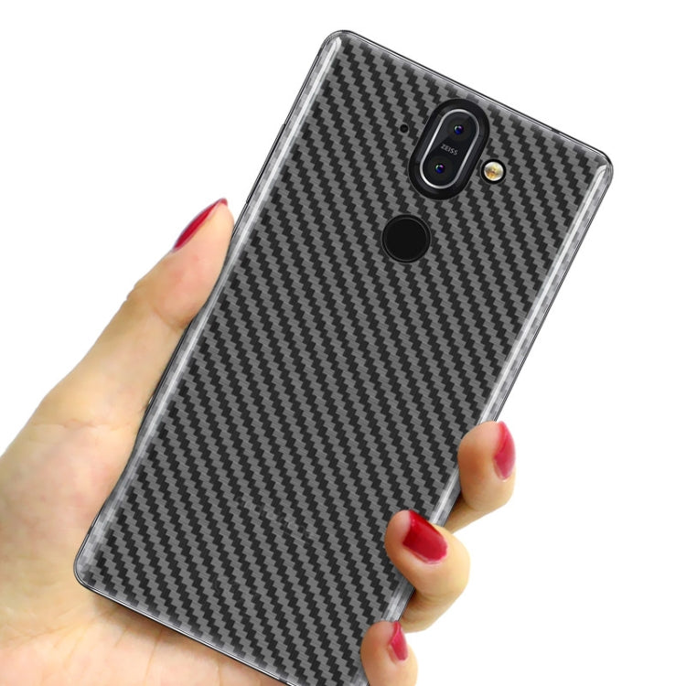 For Nokia 8 Sirocco IMAK Carbon Fiber Pattern PVC Back Protective Film
