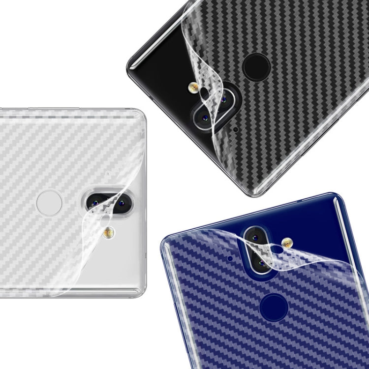 For Nokia 8 Sirocco IMAK Carbon Fiber Pattern PVC Back Protective Film