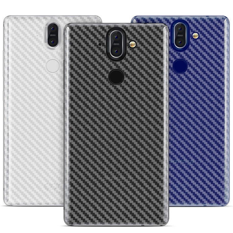 For Nokia 8 Sirocco IMAK Carbon Fiber Pattern PVC Back Protective Film