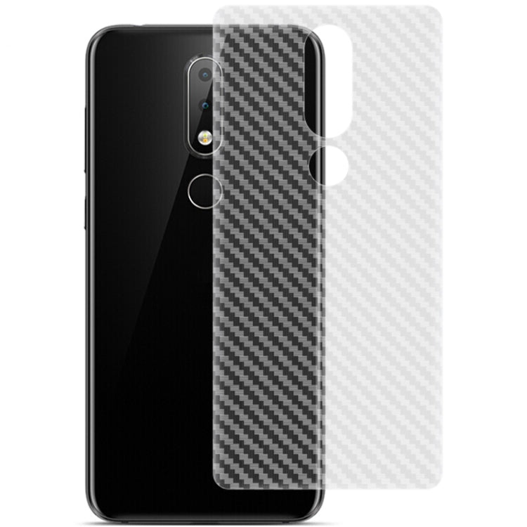 For Nokia X6 / 6.1 Plus IMAK Carbon Fiber Pattern PVC Back Protective Film