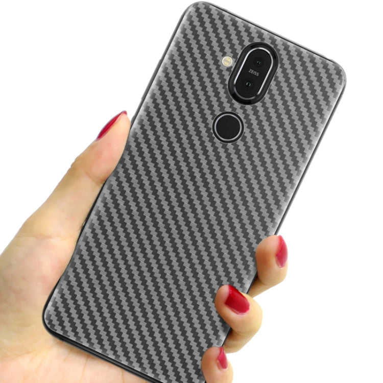 For Nokia X7 / 7.1 Plus IMAK Carbon Fiber Pattern PVC Back Protective Film