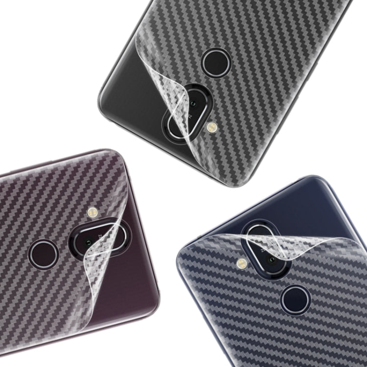 For Nokia X7 / 7.1 Plus IMAK Carbon Fiber Pattern PVC Back Protective Film