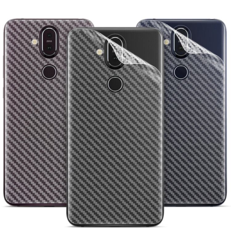For Nokia X7 / 7.1 Plus IMAK Carbon Fiber Pattern PVC Back Protective Film