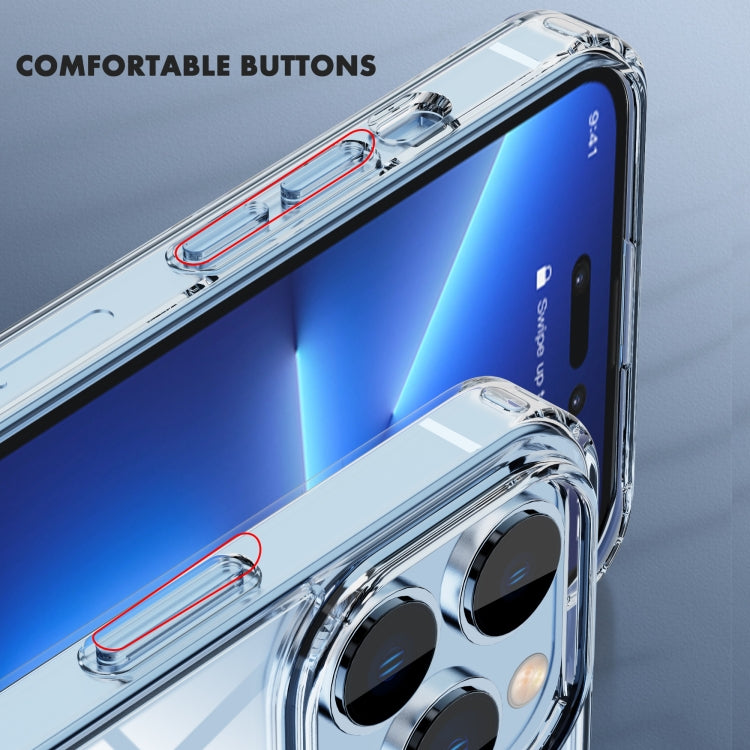 For iPhone 14 Pro iPAKY Shockproof PC + TPU Protective Phone Case(Transparent)