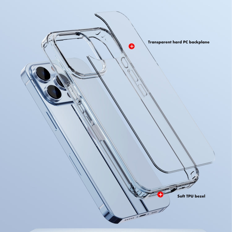 For iPhone 14 Plus iPAKY Shockproof PC + TPU Protective Phone Case (Transparent)