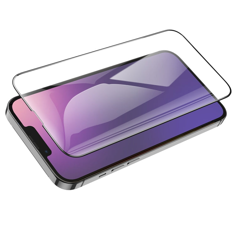 For iPhone 14 / 13 / 13 Pro hoco A12 Plus Nano 3D Full Screen Edges Protection Tempered Glass Film