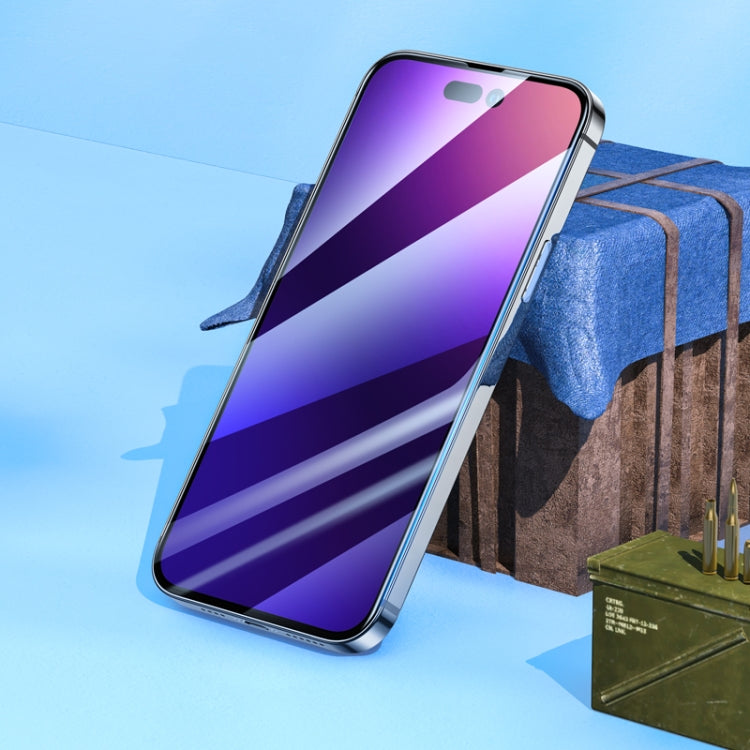 For iPhone 14 Pro hoco A12 Plus Nano 3D Full Screen Edges Protection Tempered Glass For iPhone 14 Pro