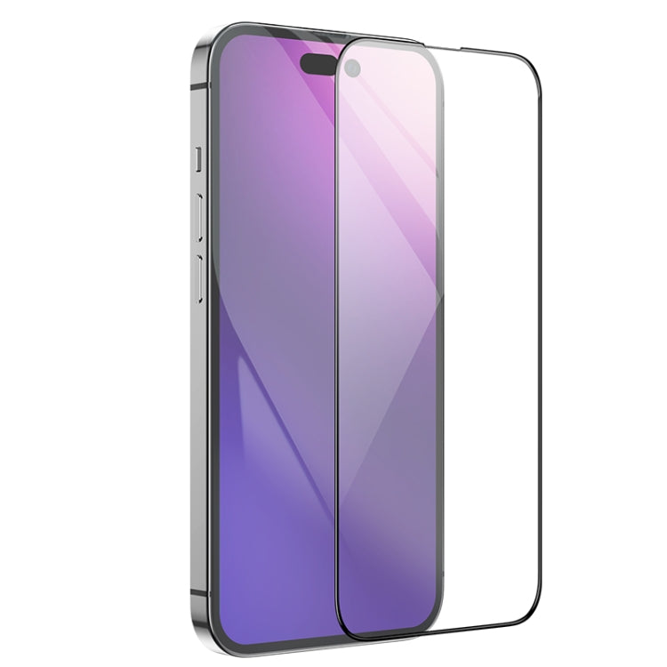 For iPhone 14 Pro Max hoco A12 Plus Nano 3D Full Screen Edges Protection Tempered Glass Film