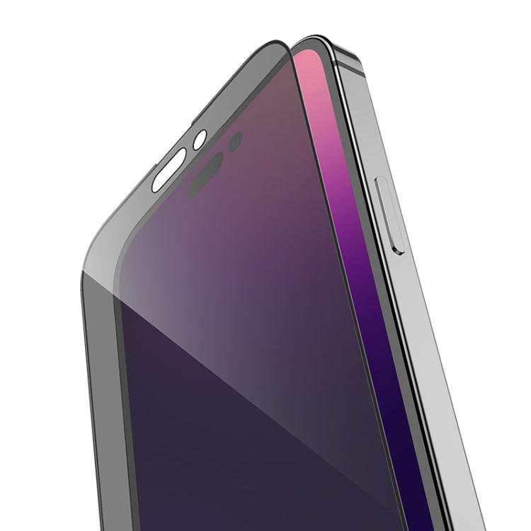 For iPhone 14 Pro Max hoco A12 Pro Nano 3D Full Screen Edges Protection Privacy Tempered Glass Film