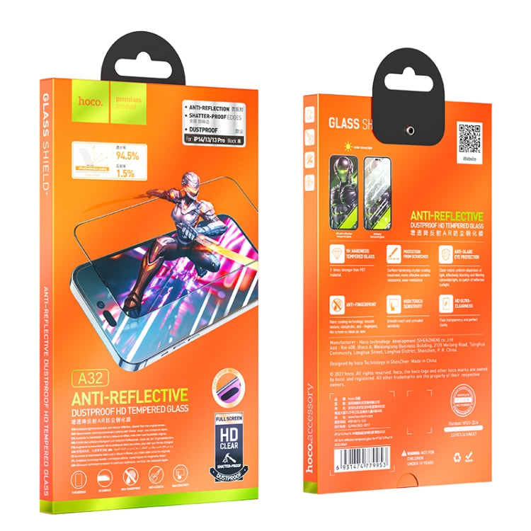 For iPhone 14 / 13 / 13 Pro hoco A32 AR Anti-reflection Tempered Glass Film