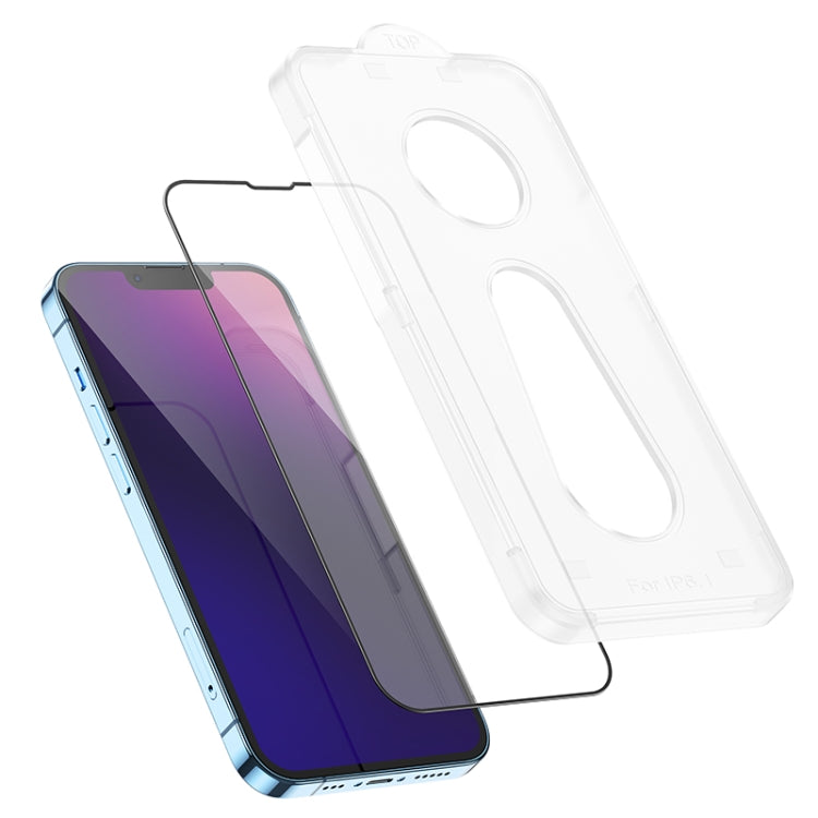 For iPhone 14 Plus / 13 Pro Max hoco A33 Easy Stick Box Full Screen HD Tempered Film