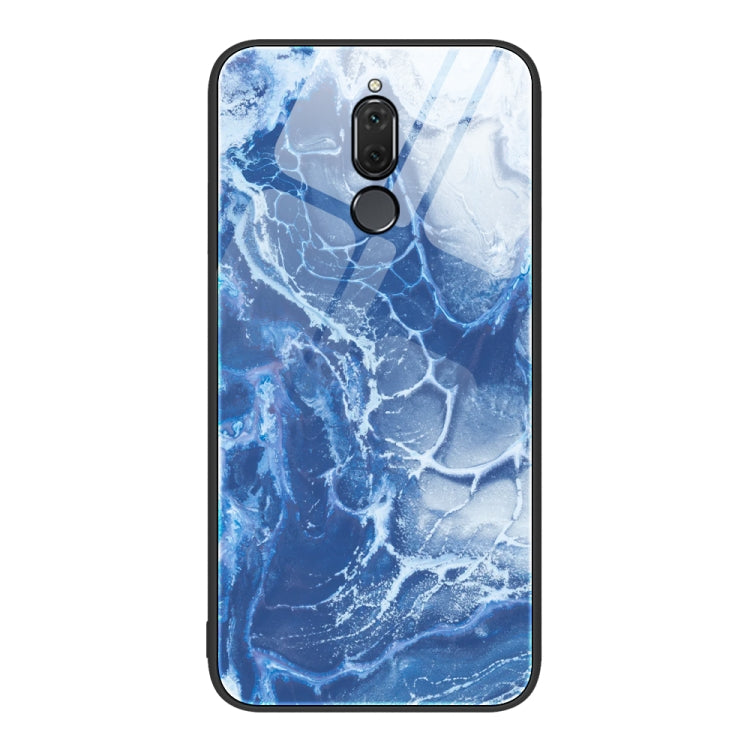 For Huawei Maimang 6 Marble Pattern Glass Protective Phone Case