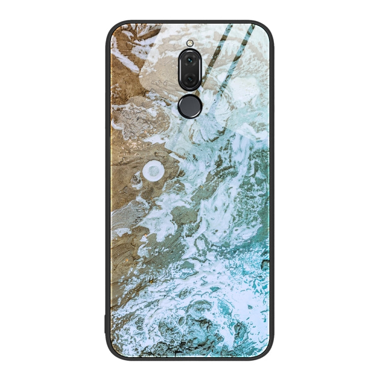 For Huawei Maimang 6 Marble Pattern Glass Protective Phone Case