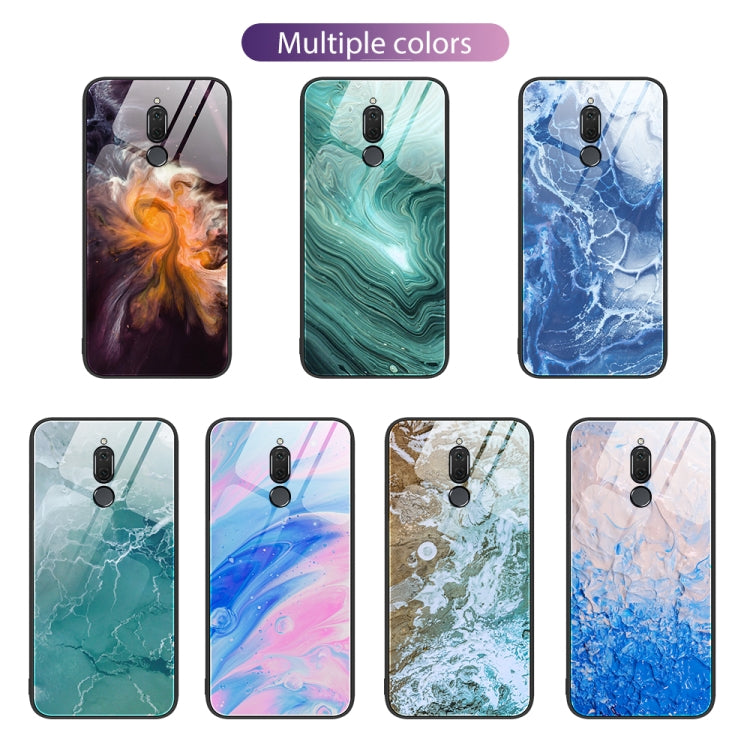 For Huawei Maimang 6 Marble Pattern Glass Protective Phone Case