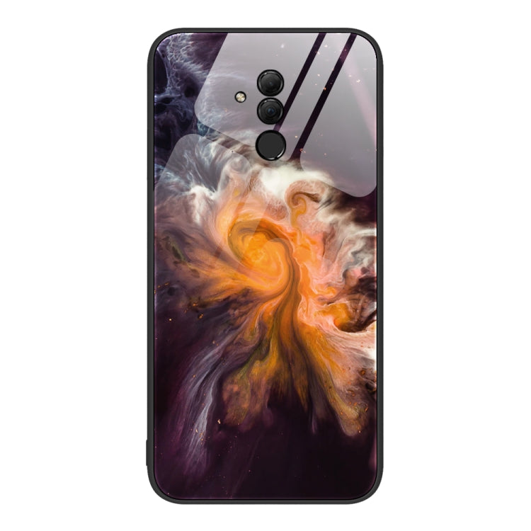For Huawei Maimang 7 Marble Pattern Glass Protective Phone Case