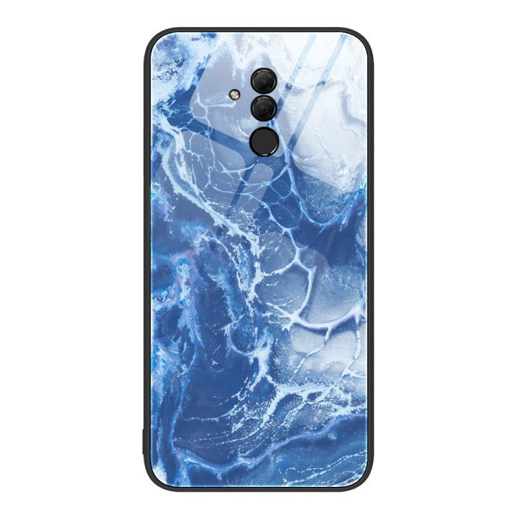 For Huawei Maimang 7 Marble Pattern Glass Protective Phone Case