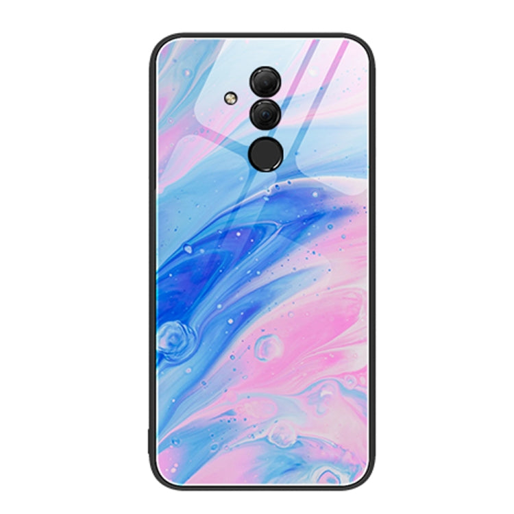 For Huawei Maimang 7 Marble Pattern Glass Protective Phone Case