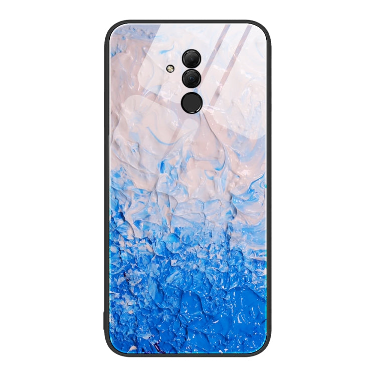 For Huawei Maimang 7 Marble Pattern Glass Protective Phone Case