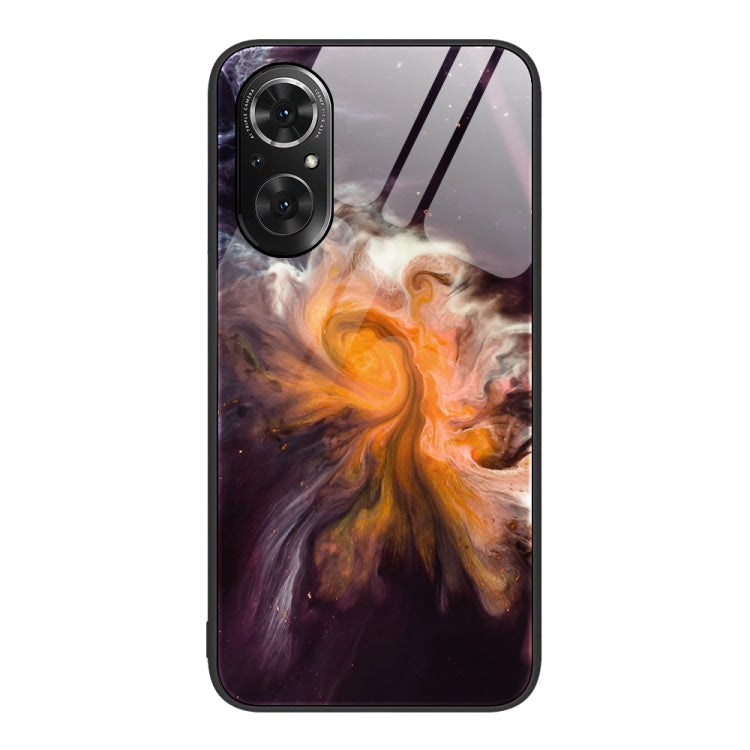 For Honor 50 SE Marble Pattern Glass Protective Phone Case