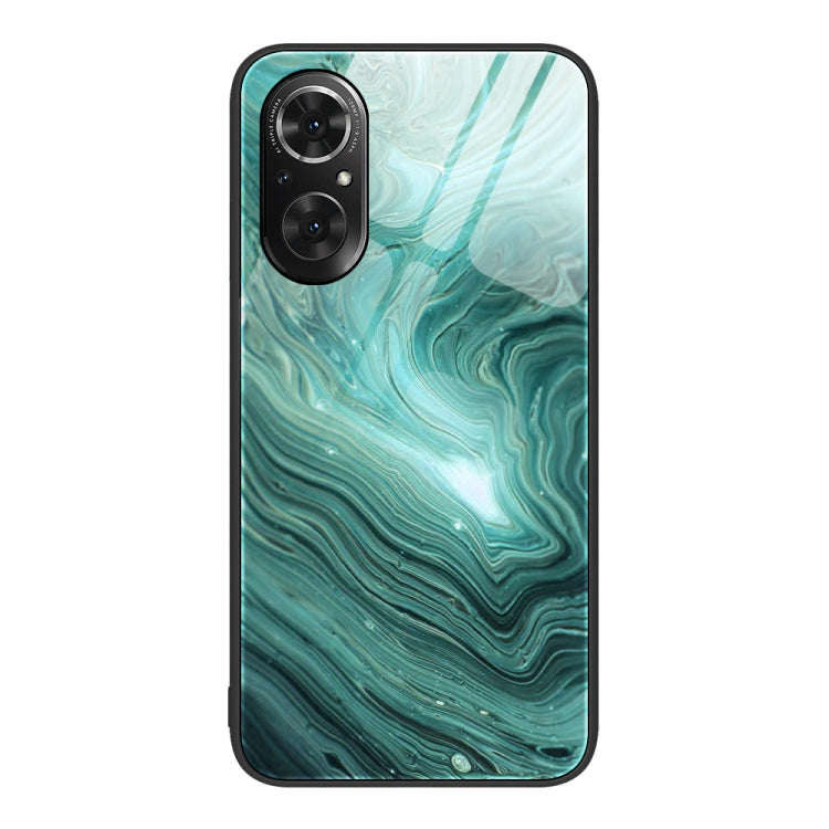For Honor 50 SE Marble Pattern Glass Protective Phone Case