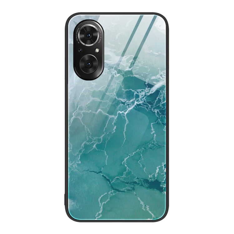 For Honor 50 SE Marble Pattern Glass Protective Phone Case
