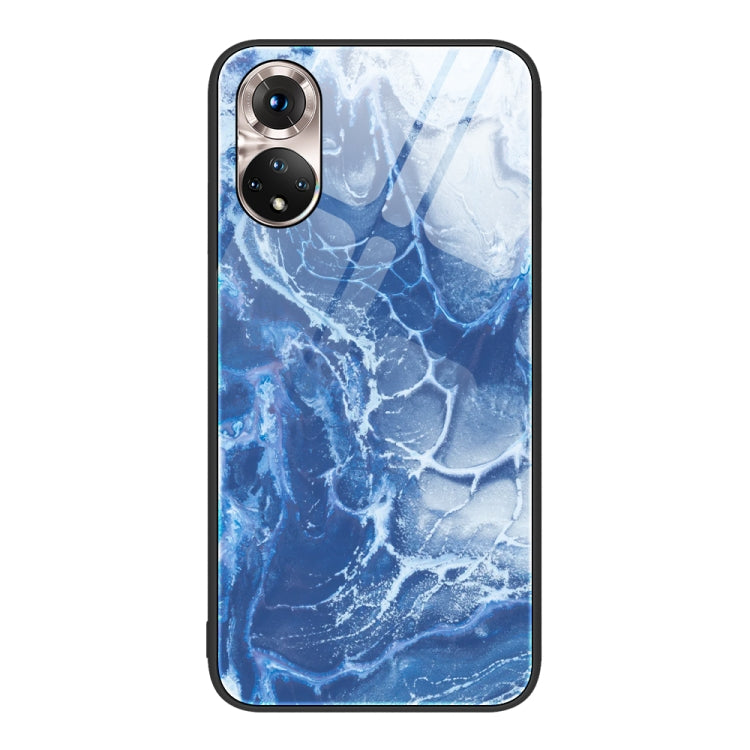 For Honor 50 Marble Pattern Glass Protective Phone Case