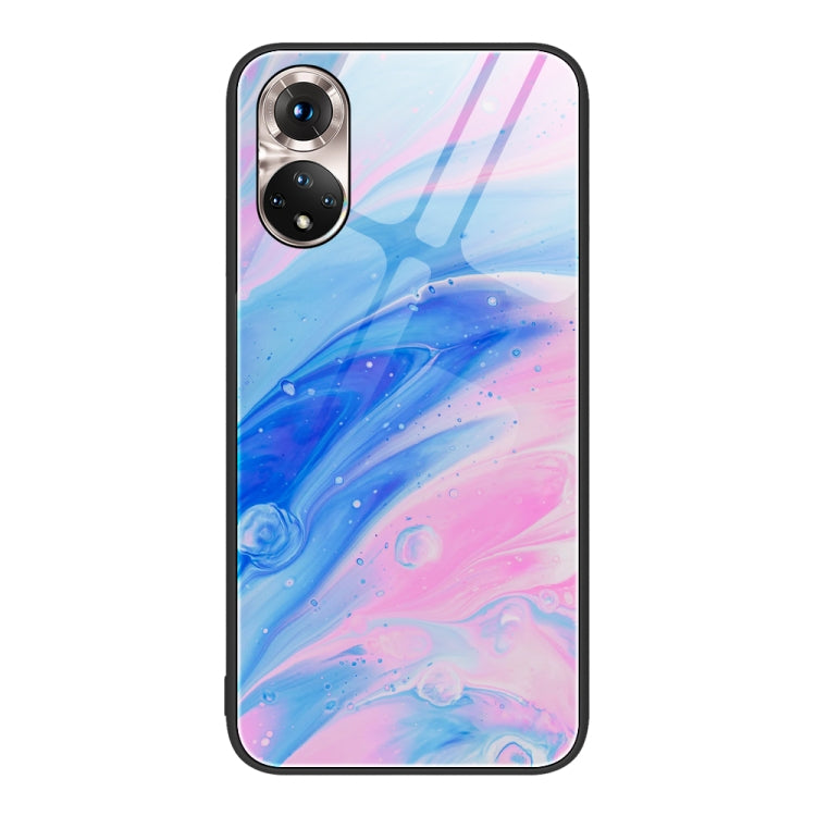 For Honor 50 Marble Pattern Glass Protective Phone Case