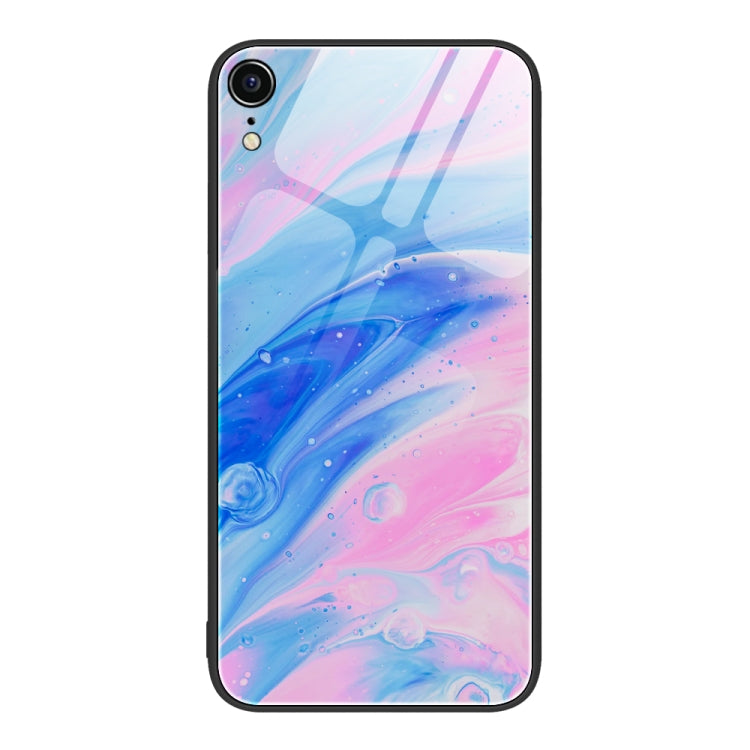 For iPhone XR Marble Pattern Glass Protective Phone Case For iPhone 1XR
