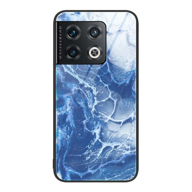 For OnePlus 10 Pro Marble Pattern Glass Protective Phone Case