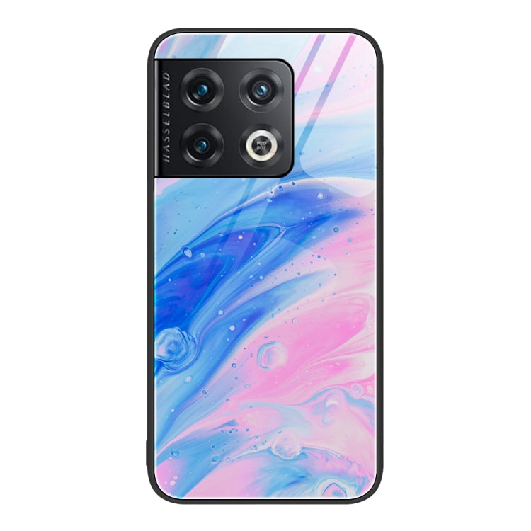 For OnePlus 10 Pro Marble Pattern Glass Protective Phone Case