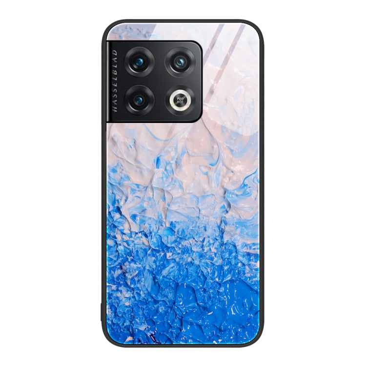 For OnePlus 10 Pro Marble Pattern Glass Protective Phone Case