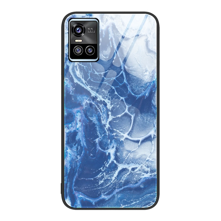 For vivo S10 Marble Pattern Glass Protective Phone Case