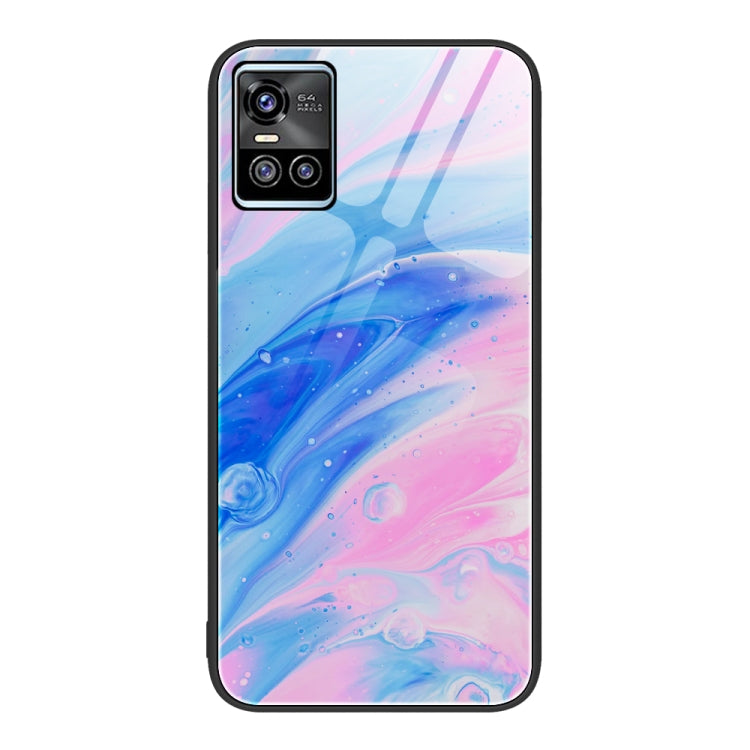 For vivo S10 Marble Pattern Glass Protective Phone Case