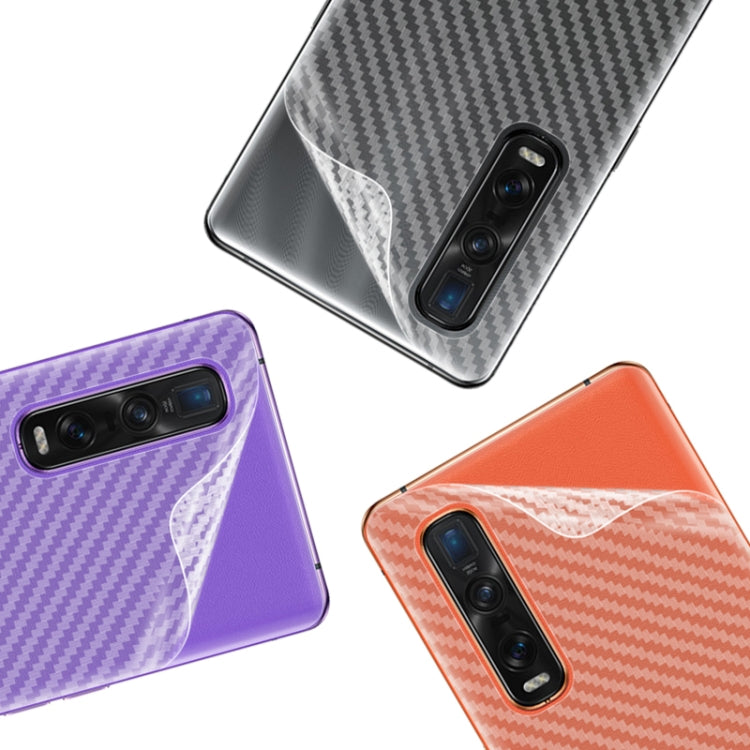 For OPPO Find X2 Pro IMAK Carbon Fiber Pattern PVC Back Protective Film