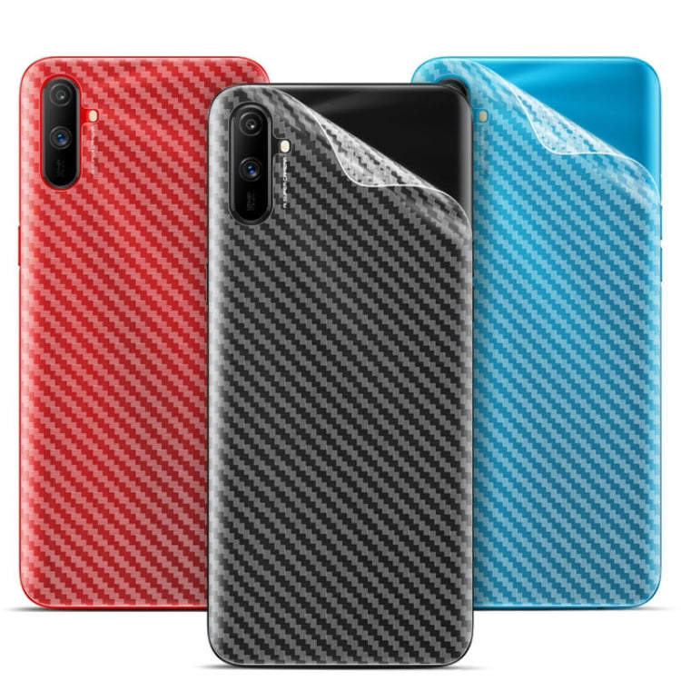 For OPPO Realme C3 IMAK Carbon Fiber Pattern PVC Back Protective Film