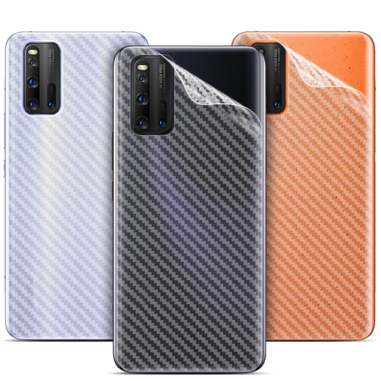 For Vivo iQOO3 5G IMAK Carbon Fiber Pattern PVC Back Protective Film