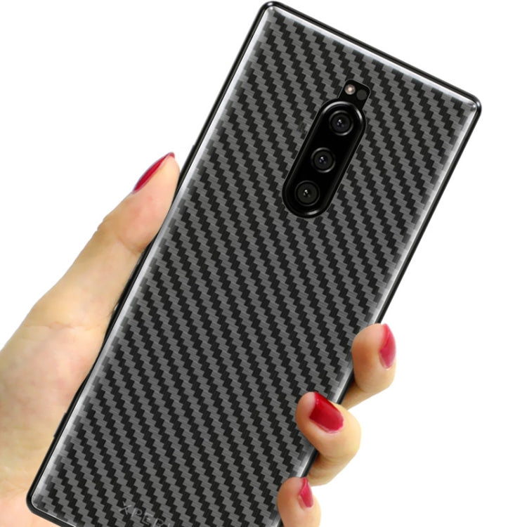 For Sony Xperia 1 IMAK Carbon Fiber Pattern PVC Back Protective Film