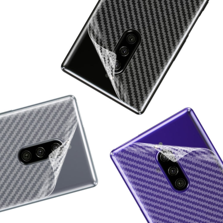For Sony Xperia 1 IMAK Carbon Fiber Pattern PVC Back Protective Film