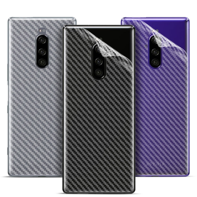 For Sony Xperia 1 IMAK Carbon Fiber Pattern PVC Back Protective Film