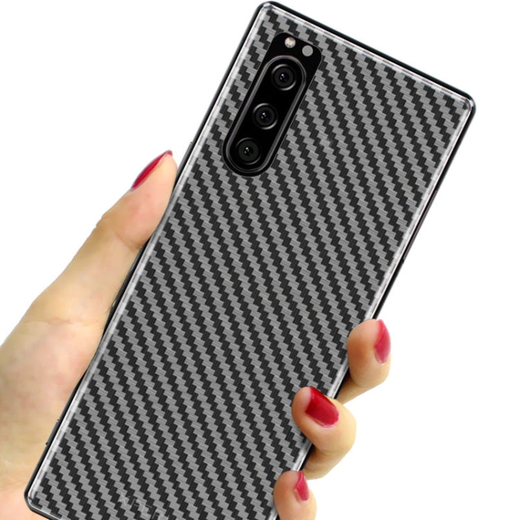 For Sony Xperia 5 IMAK Carbon Fiber Pattern PVC Back Protective Film