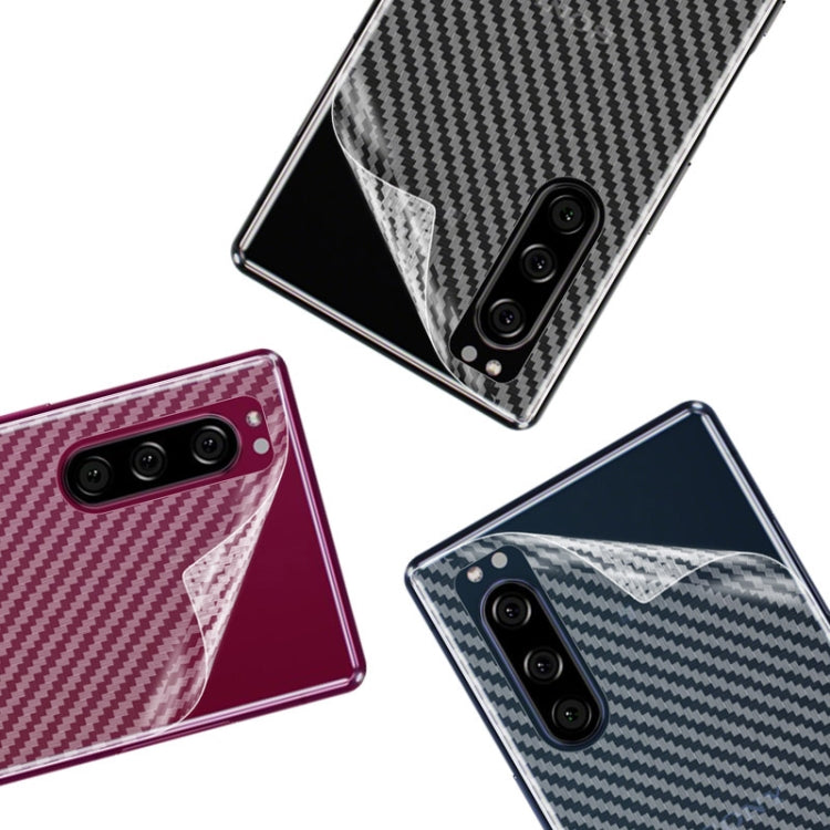 For Sony Xperia 5 IMAK Carbon Fiber Pattern PVC Back Protective Film