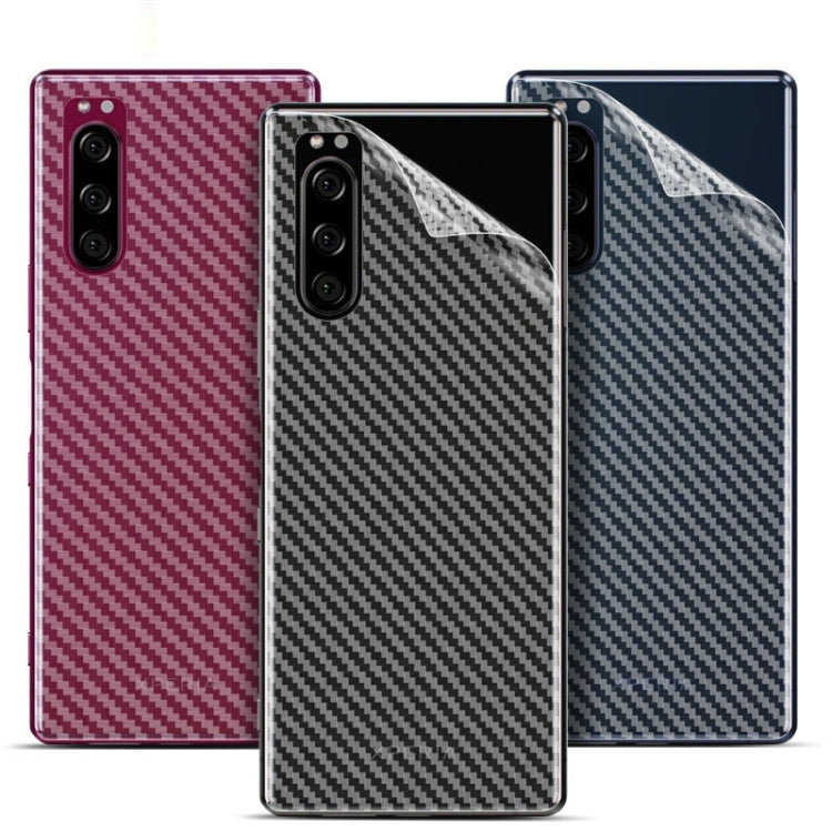 For Sony Xperia 5 IMAK Carbon Fiber Pattern PVC Back Protective Film