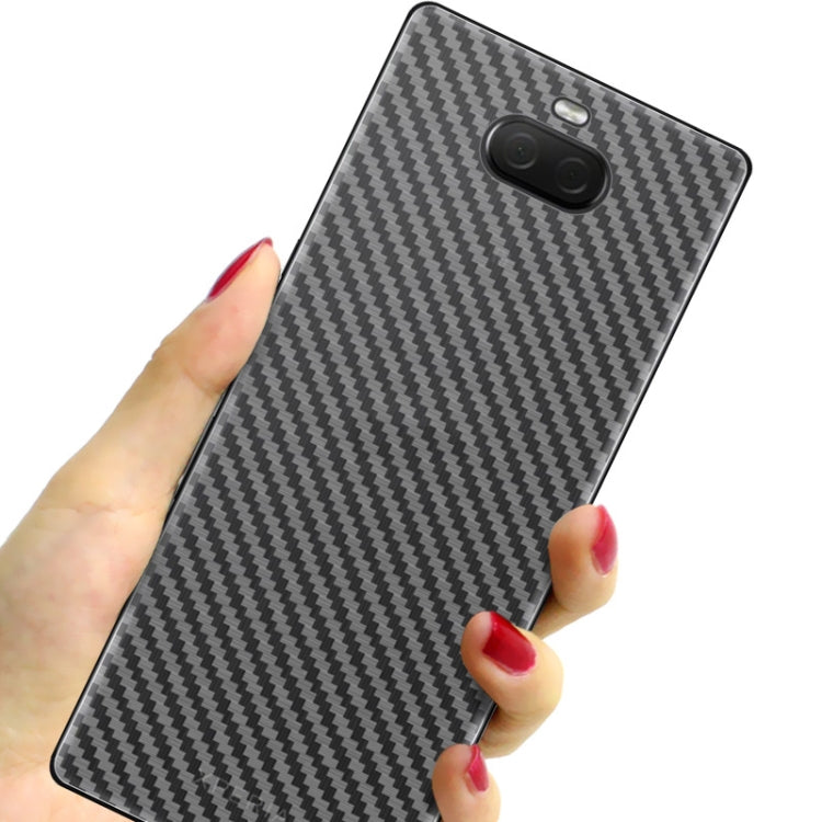 For Sony Xperia 10 IMAK Carbon Fiber Pattern PVC Back Protective Film