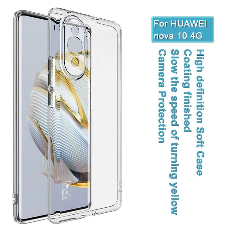 For Huawei nova 10 4G IMAK UX-10 Series Shockproof TPU Phone Case(Transparent)