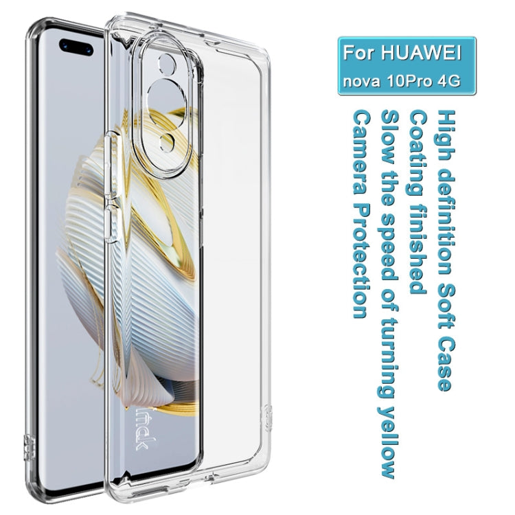 For Huawei nova 10 Pro 4G IMAK UX-10 Series Shockproof TPU Phone Case(Transparent)