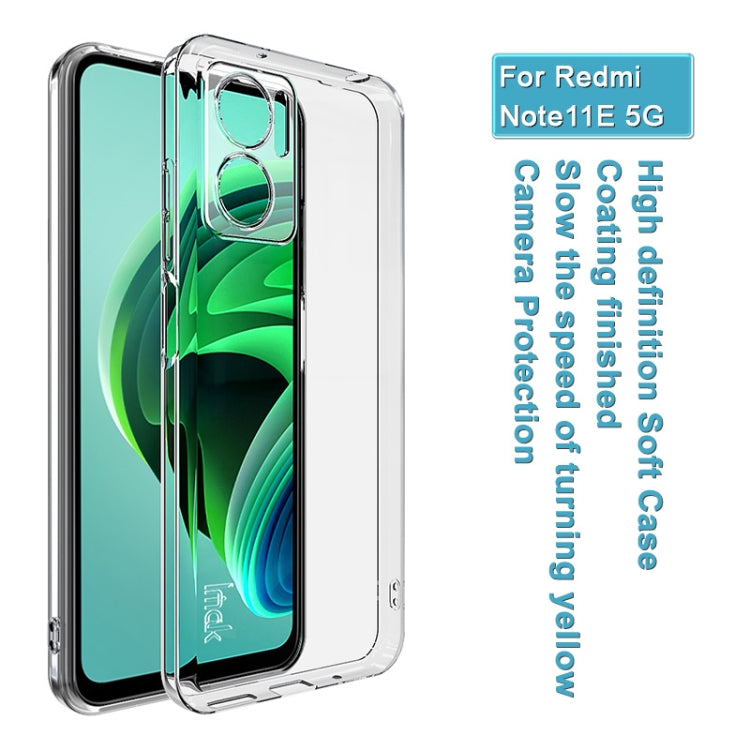 For Xiaomi Redmi Note 11E / Redmi 10 5G IMAK UX-10 Series Shockproof TPU Phone Case(Transparent)
