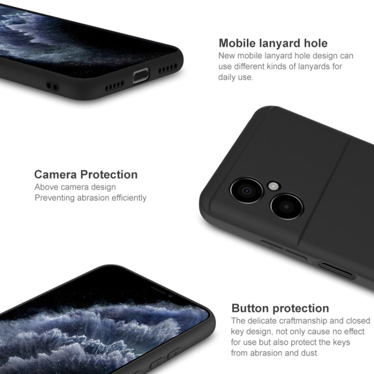 For Xiaomi Poco M4 5G IMAK UC-3 Series Shockproof Frosted TPU Phone Case(Black)