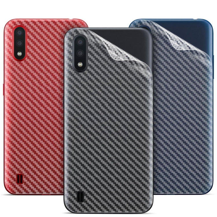 For Galaxy A01 IMAK Carbon Fiber Pattern PVC Back Protective Film